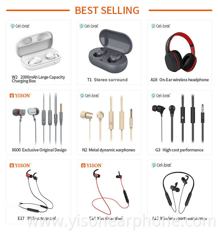 YISON factory G8 Wired Earphones Earbud Headset With Mic Mobile Phone